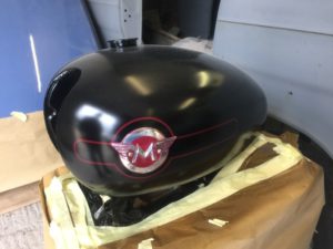 Matchless G5 Petrol Tank Respray. Restoration - image 4