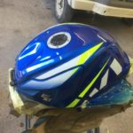 Suzuki GSXR750 fuel tank repair and respray Restoration - image 15