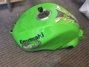 Kawasaki fuel tank repair Restoration - image 19