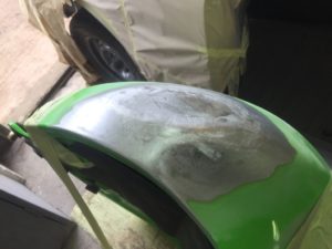 Kawasaki fuel tank repair Restoration - image 16