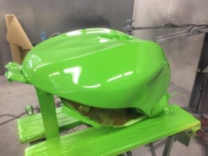 Kawasaki fuel tank repair Restoration - image 17