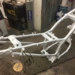 Honda Motorcycle Frame Painted Restoration - image 4