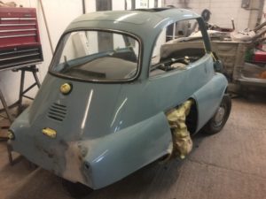 Isetta bubble car respray in progress Restoration - image 37