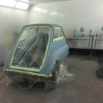 Isetta bubble car respray in progress Restoration - image 43