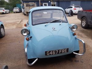 Isetta bubble car respray in progress Restoration - image 47