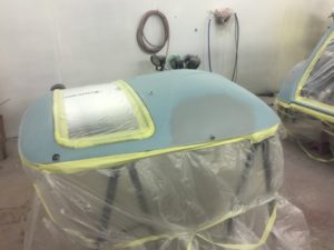 Isetta bubble car respray in progress Restoration - image 40
