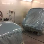 Isetta bubble car respray in progress Restoration - image 45