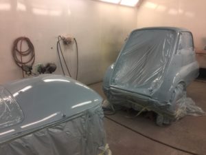 Isetta bubble car respray in progress Restoration - image 45