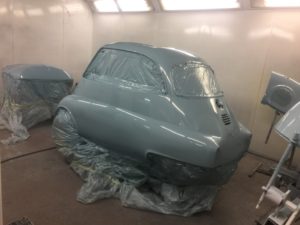 Isetta bubble car respray in progress Restoration - image 39