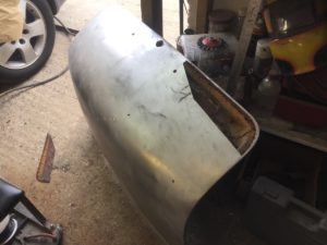 Lancia Appia boot lid restoration in progress Restoration - image 2