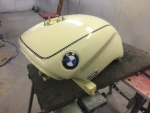 Motorcycle fuel tank repair. 1997 BMW R1200C Restoration - image 2